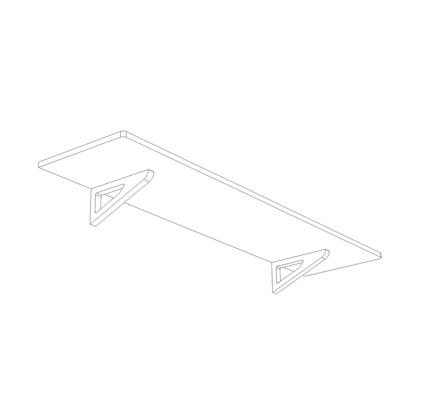 600mm OneBolt™ shelf kit.