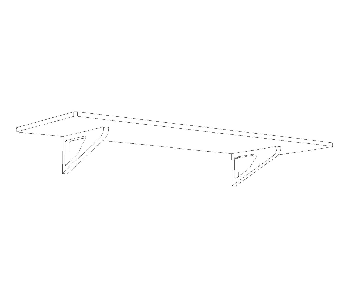 600mm OneBolt™ shelf kit.
