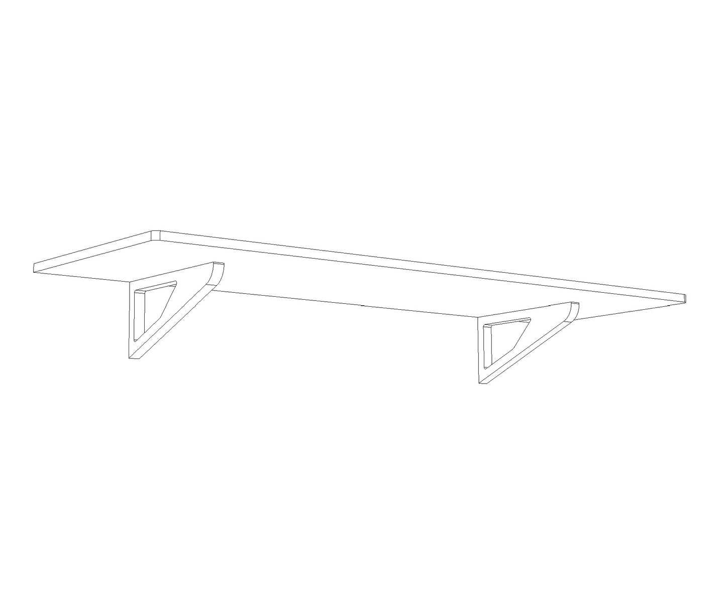 1200mm OneBolt™ shelf kit.