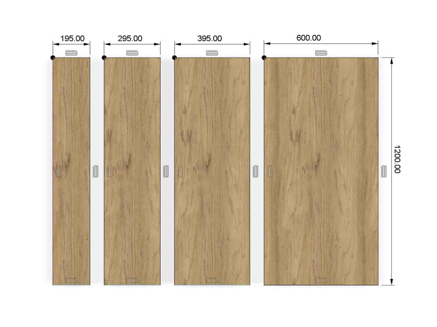 1200mm OneBolt™ shelf kit.