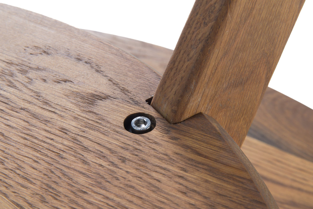 Endless Summer detail: a leg seated on the shelf beside its bolt
