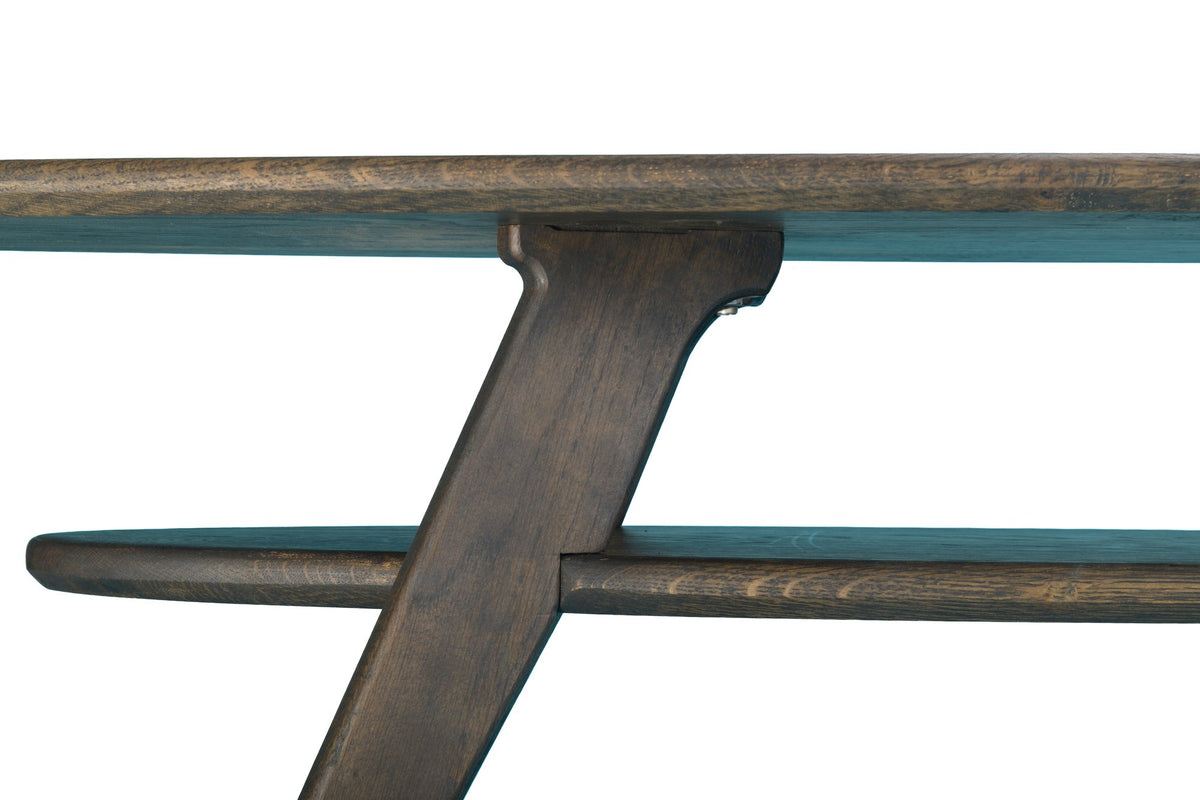 Endless Summer detail, Charcoal: the leg passing through the shelf