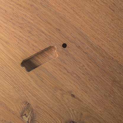 First Light detail: the slot under the top that locates a leg