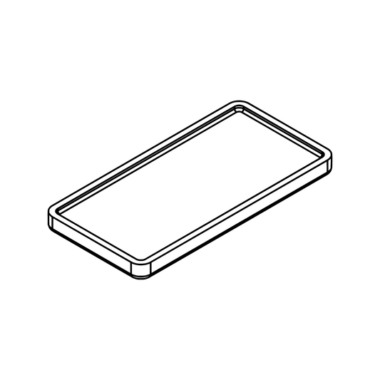 Line drawing of the Nest Rectangular tray