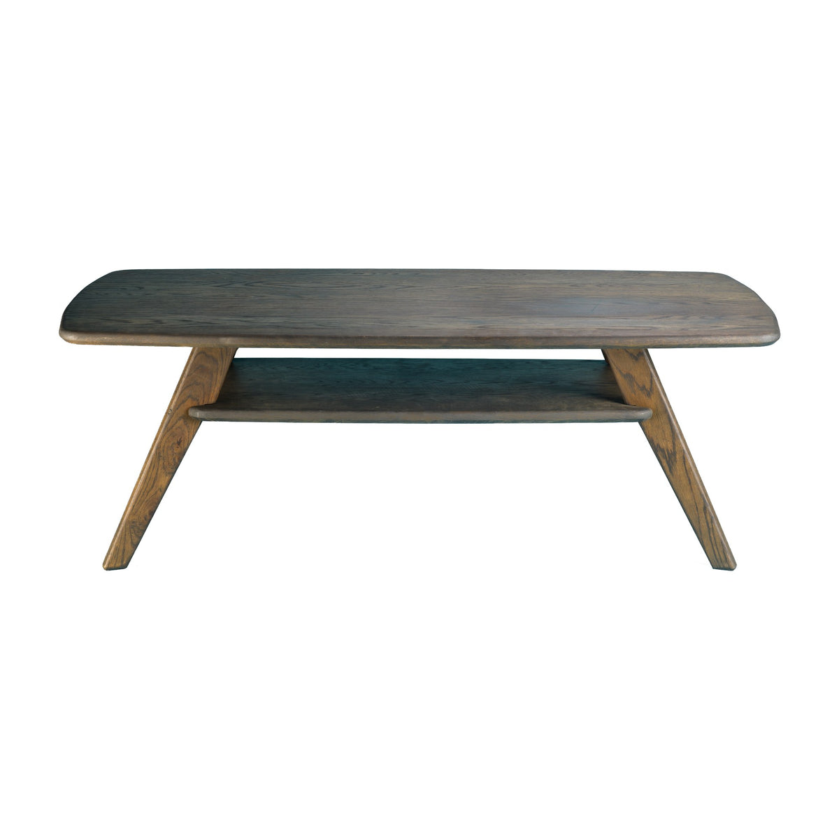 Solstice rectangular coffee table, Charcoal, side view